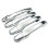 8PCS ABS Silver Chrome Outer Side Door Handle Cover Trim with  Hole for  Explorer 2011-2018 1