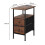 Levede Bedside Table Side Cabinet Storage Nightstand Charging Station 2 Drawers 7