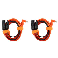 2X Solar Panel to 8mm Adapter Cable 2m, Solar Connector to DC7909/8020 Male Plug Extension Cord, Tinned Copper Wire