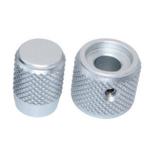 Bouton de Réglage en Alliage D'Aluminium, Bouton Solide, Encodeur à Deux Axes, Bouton Spécial EC11EBB24C03 EC110701N2B, Argent