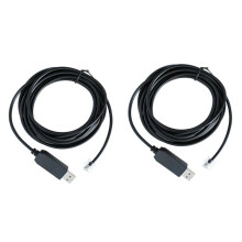 2X USB Auf Rj11 Rj12 6P4C Adapter Serielles Steuerkabel EQMOD Kabel für Az- Mount PC Connect für Handsteuerungskabel, 1,8 M