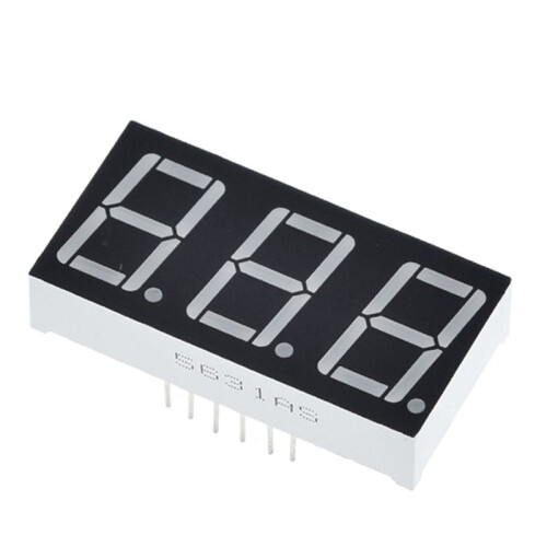 0.56 Inch LED Display 7 Segment 3 Bit Digit Tube Red Common Cathode Digital 0.56 Inch Led 7segment