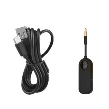 5.3 Audio Receiver Transmitter 3.5mm AUX with Mic Stereo Music Adapter for Headphones PC Car Speakers
