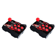 2X für 4-in-1-Game-Joystick mit USB-Kabel, Spielekonsole, Rocker-Arcade-Station für , für Android TV, für PS3, PC