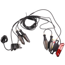DIY benutzerdefinierte Version Elektrofahrrad 24V/36V/48V Scheinwerfer Vorne Hinten Blinker Licht Bremslicht Ebike Conversion Kits,B