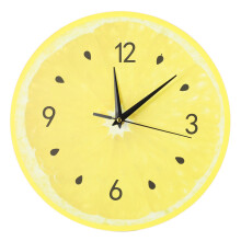 Lemon Fruit Wall Clock Lime Modern Kitchen Clocks Home Decor Living Room Clock Tropical Fruit Wall Art Clock