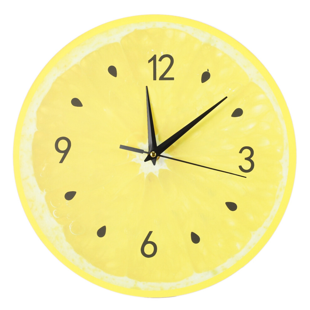 Lemon Fruit Wall Clock Lime Modern Kitchen Clocks Home Decor Living Room Clock Tropical Fruit Wall Art Clock