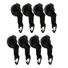 8 PièCes Ventouse Ancre Fix Crochet Arrimage, Bâche de Camping Comme Auvent LatéRal de Voiture, Tente Fix Crochet Accessoires