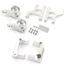 Juego de Brazo de SuspensióN de Soporte de Cubo C de Copa de DireccióN Delantera de Metal para 1/10 RC Coche de Orugas CC01 CC-01 Piezas de
