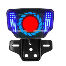Universella 12V Motorcykel LED-Bromsljus, Blinkers, Integrerat LED-Bakljus med Registreringsskyltsfäste