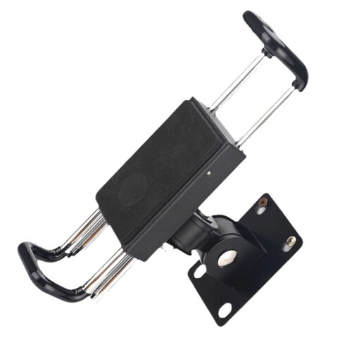 Adjustable Tablet Wall Mount Holder Arm Bracket Clamp for-Black