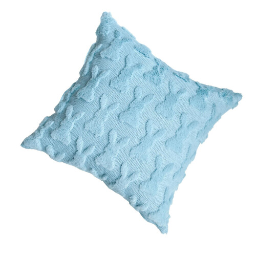 Housse de coussin en forme de lapin de pâques,-450*450mm Bleu