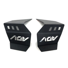 Spoiler Laterale per Motocicletta Paravento Laterale per Carenatura Anteriore Copri Alettone per ADV 160 2023 2024, ABS Nero