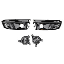 Grade de Farol de Neblina Dianteiro para  A4 S- S4 B9 2017-2018, Preto