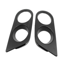 Car Front Fog Light Frame Dual Hole Fog Lamp Trim Cover for  3 Series E46 M3 2001-2006