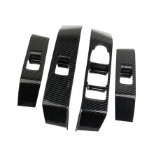 For Colorado 2023-2024 LHD ABS Carbon Fiber Car Window Lift Panel Cover Trim Accessories