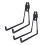 Multipurpose Garage Wall Hooks 2 Pack Sturdy Metal Storage Hangers 16.5cm Size 13