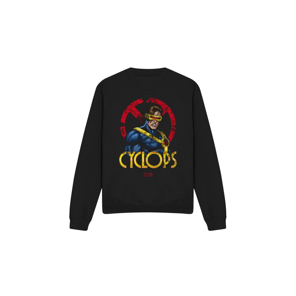 Marvel (L, Black) Unisex Adult X-Men Cyclops Logo Sweatshirt