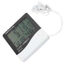 Digital Thermometer Hygrometer with Large LCD Display Indoor Outdoor Temperature Humidity Monitor
