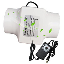 3 Inch Inline Duct Fan with Adjustable Speed Control, Quiet Ventilation for Heating Cooling Grow Tents