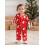 (12-18 Months, Red) Σετ Πιτζάμες Χριστουγέννων Ελαστική Μέση 4