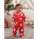 (12-18 Months, Red) Σετ Πιτζάμες Χριστουγέννων Ελαστική Μέση 7