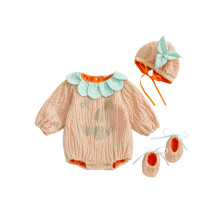 (12-18 Months, Orange) Combinaison d'automne pour et chaussettes.