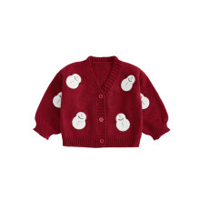 (12-18 Months, Red) Weihnachtsstrickjacke für Babys und Winterkleidung