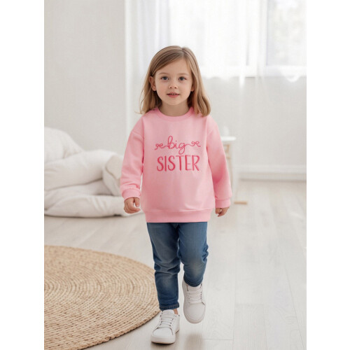 (4-5 Years, Pink) Φθινοπωρινό φούτερ κοριτσιών, μακριά μανίκια 2