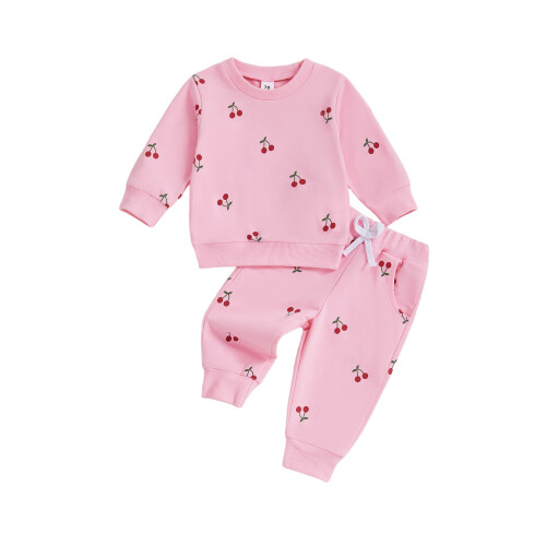 (12-18 Months, Pink) Ensemble 2 pièces pour l'hiver.