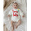 (3-6 Months, White) Χριστουγεννιάτικη φόρμα με μωρά κορίτσια 6