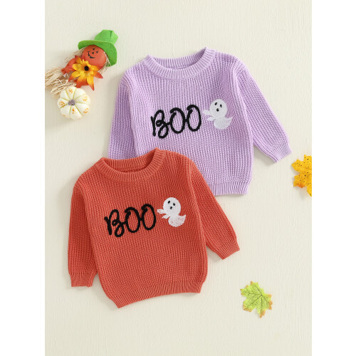 (18-24 Months, Purple) Πουλόβερ Halloween για ζεστά ρούχα 2