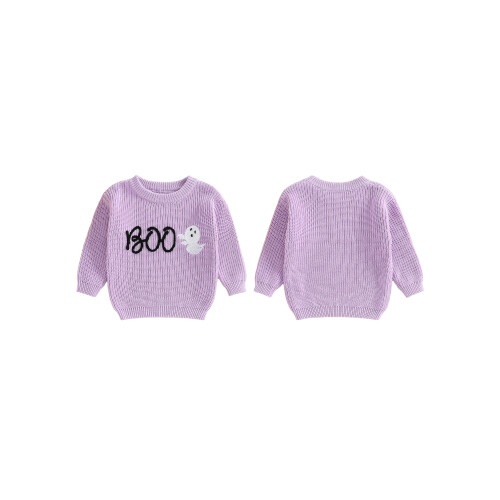 (3-6 Months, Purple) Πουλόβερ Halloween για ζεστά ρούχα 1