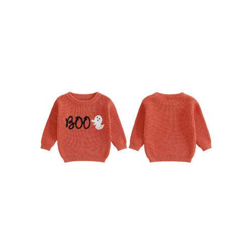 (6-9 Months, Orange) Πουλόβερ Halloween για ζεστά ρούχα 1