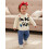 (3-6 Months, Beige) Χριστουγεννιάτικο πουλόβερ με χειμωνιάτικα ρούχα 3