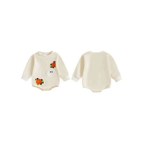 (6-12 Months, Khaki) Κορμάκι για κορίτσια νεογέννητα Halloween 1