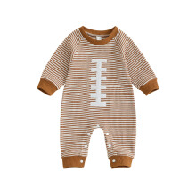 (3-6 Months, Light Brown) Podzimní mikina s kapucí pro chlapečky, roztomilý ragbyový overal s dlouhým rukávem pro kojence a batole
