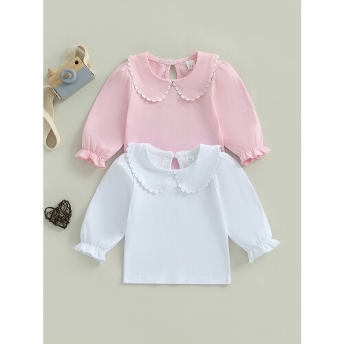 (5-6 Years, Pink) Φθινοπωρινό T-shirt νήπια φαρδιά μπλούζα 2