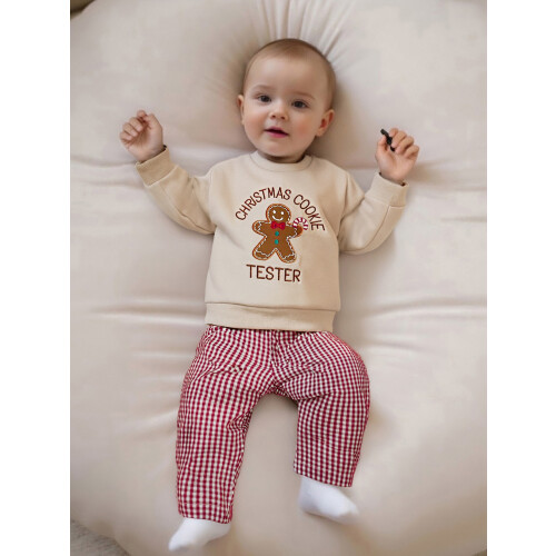 (12-18 Months, Red) Χριστουγεννιάτικη στολή νήπια 2 τεμ. 2
