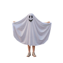 (0-12 Months, White) Kinder-Geisterkostüm, gesichtsloses Halloween-Umhang-Cosplay-Kostüm für Partys und Bühnenshows