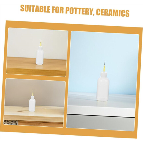 15pcs Pottery Applicator Bottles Precision Tip Plastic Squeeze Bottles for Glaze Paint and DIY for Accurate Application 2