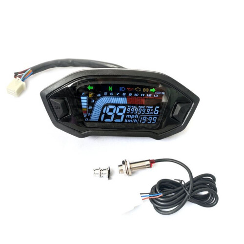 Universal Motorcycle Modification Parts LCD High-Definition Instrument Panel, Odometer, Speedometer, Tachometer