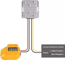 Converter Adapter for 18V to 12V 20A 240W Step Down Adapter Automatic Buck Boost Voltage Regulator for RC Car