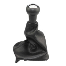 Manopola di Cambio a 1.5 Velocità per Peugeot 207/307/CC30 Materiale in Pelle con Copertura Antipolvere