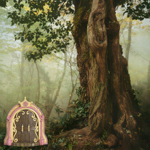 Wooden Fairy Door for Magical Garden Fun