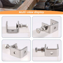 4PCS 16-25mm Heavy Duty Woodworking Clamp Set 304 Stainless Steel C Clamp Tiger Clamp Tools for Welding/Carpenter
