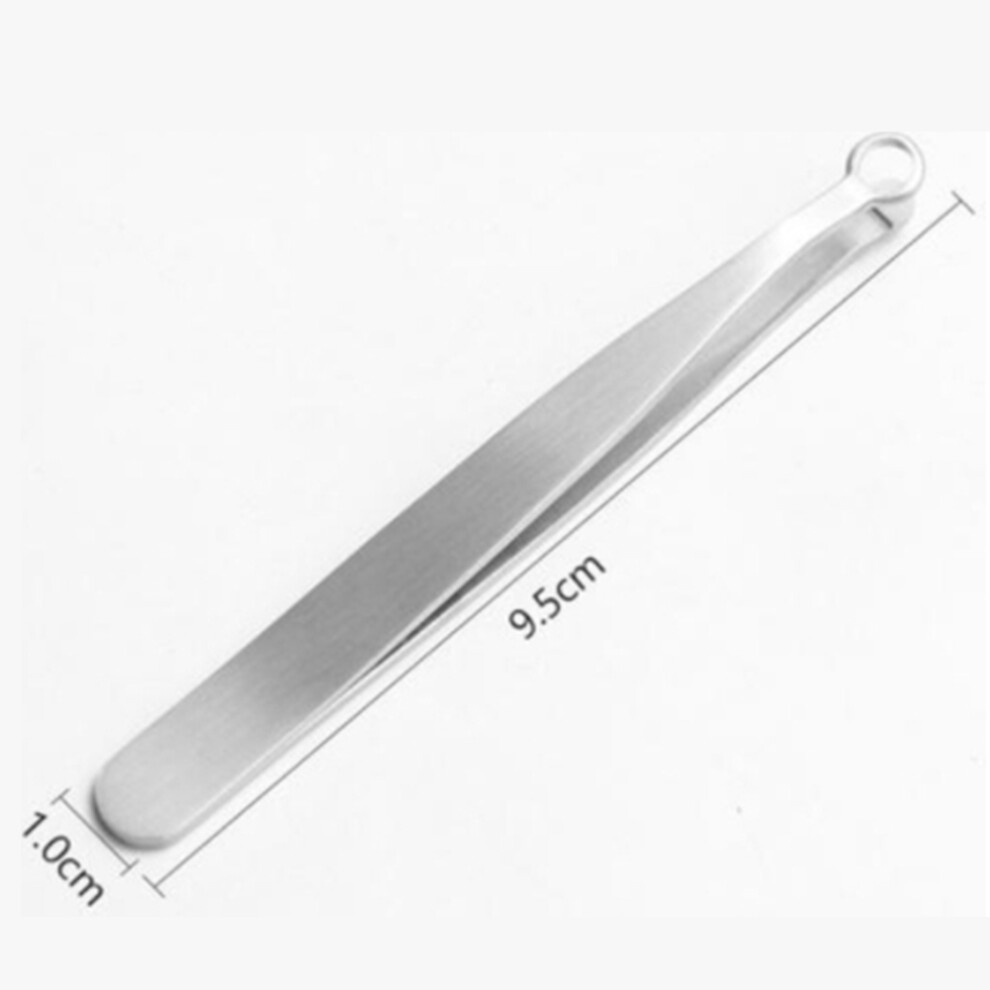 Spactz Universal Nose Hair Trimming Tweezers Stainless Steel Eyebrow Nose Hair Cut Manicure Facial Trimming Makeup Scissors