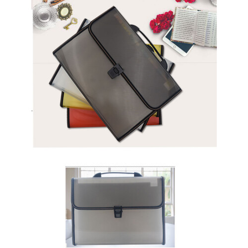 Portable Expanding File Folder 13 Pocket A4 Accordion File Document Organizer Test Paper Folder for Paper and Document 2
