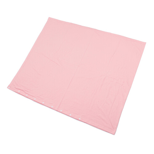 Cubrepecho de lactancia con cierre de botones 73x170 cm algodón rosa