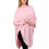 Cubrepecho de lactancia con cierre de botones 73x170 cm algodón rosa 5